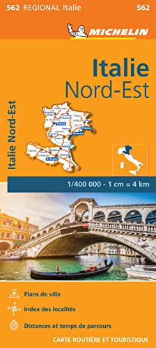 ITALIE NORD-EST 11562 CARTE ' REGIONAL ' MICHELIN: Wegenkaart Schaal 1 : 400.000 (Regionale kaarten Michelin)